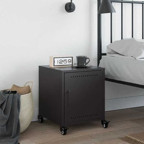 Maison Exclusive - Sort natbord 36x39x43,5 cm stål
