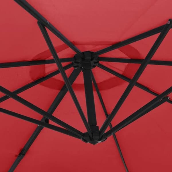 Maison Exclusive - Rød vægparasol 290 cm
