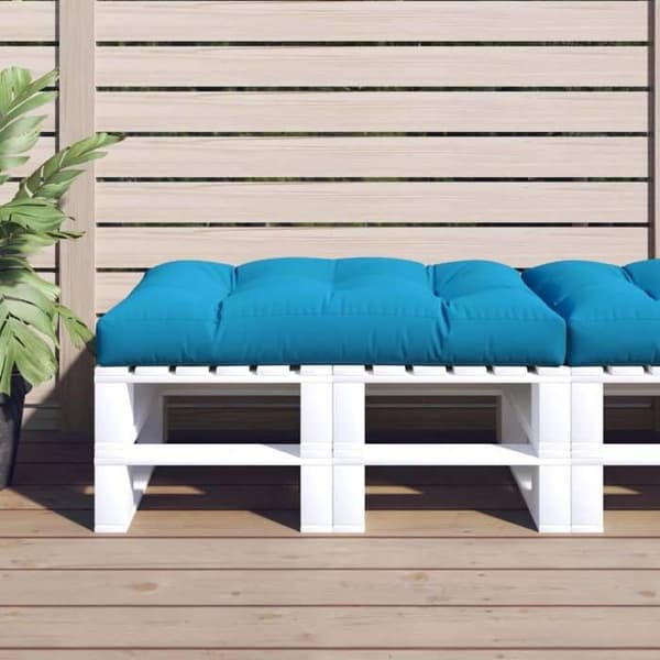 Pallkudde - EXKLUSIV HEM - Tyg - 120x80x12 cm - Blå - UV-beständig polyester Blå