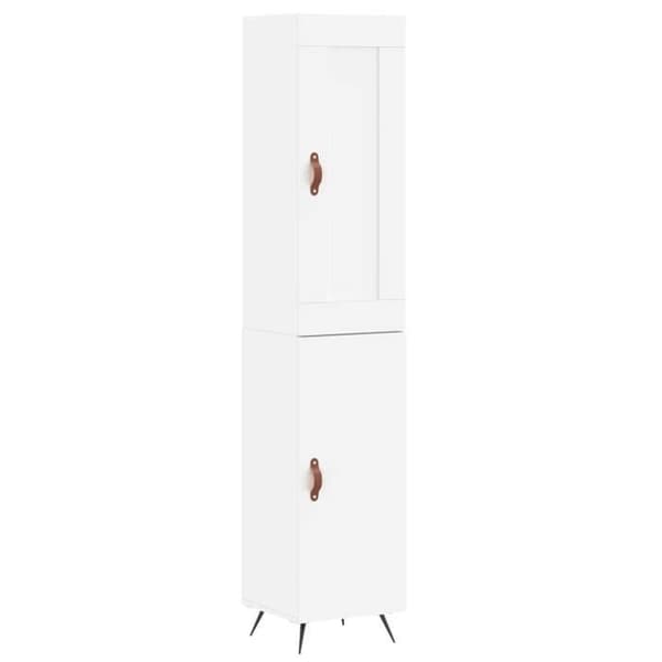 Maison Exclusive - Buffé hög Vit 34,5x34x180 cm Ingenjörsträ