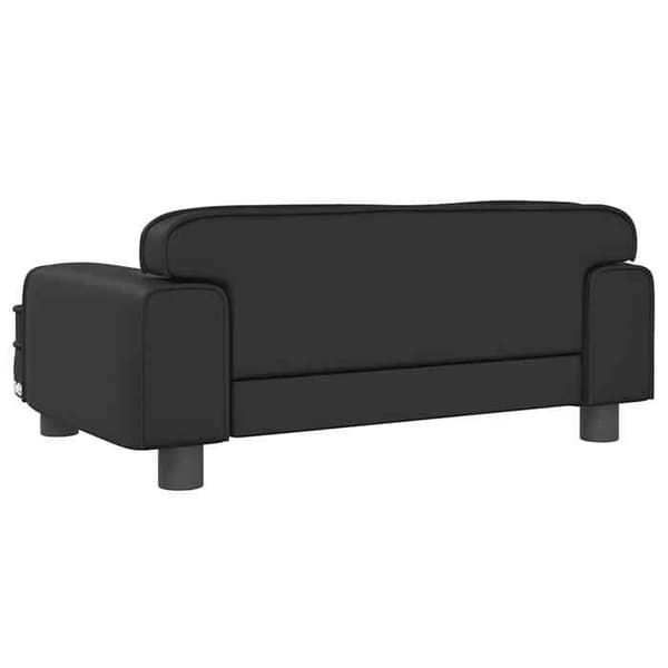 Maison Exclusive - Sort hundeseng 70x45x30 cm i kunstlæder svart