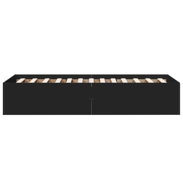 Maison Exclusive - Sengestel uden madras sort 100x200 cm Svart