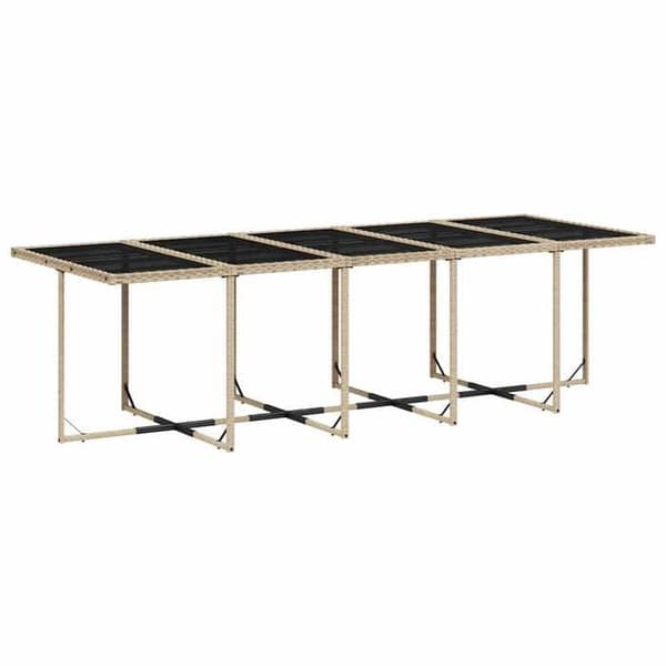 Maison Exclusive - Puutarhakalusteryhmä ja tyynyt 15 kpl beige sekoitus