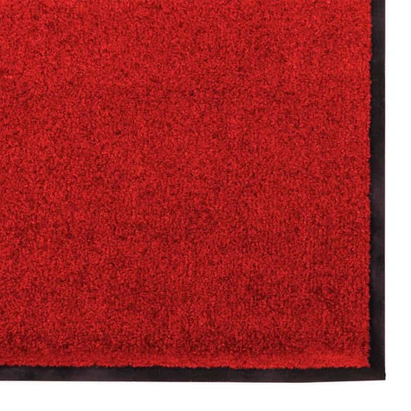 Maison Exclusive - Punainen ja musta sisäänkäyntimatto 90 x 150 cm 100% polyamidia