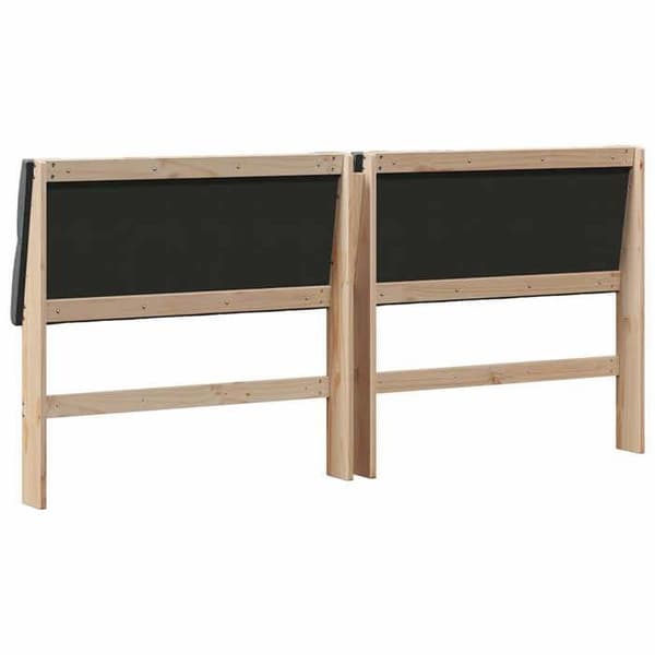 Maison Exclusive - Mörkgrå stoppad sänggavel 200 cm Massivt trä