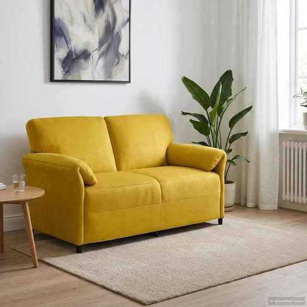Maison Exclusive - Sofa 2 pladser Gul Velour