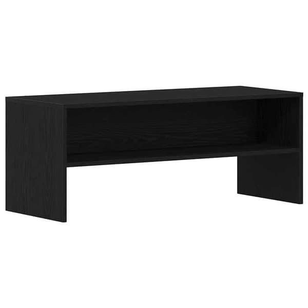Maison Exclusive - TV-møbel i sort egetræ 100x40x40 cm i ingeniørtræ