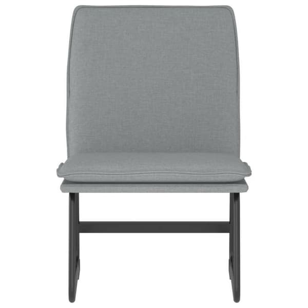Maison Exclusive - Långfåtölj Grå ljus 52x75x76 cm Tyg