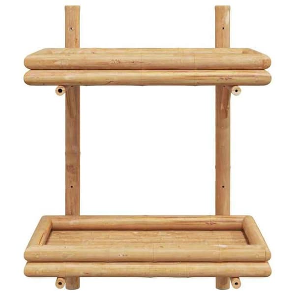 Vägghylla - EXKLUSIV HEM - 39 x 26 x 60 cm - Bambu - Brun - Rektangulär brun