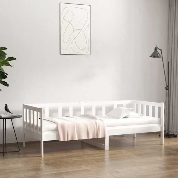 Dagbädd - EXKLUSIVT HUS - 80x200 cm - Massivt trä - Vit - Ribbotten Vit