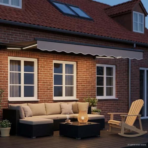 Maison Exclusive - Elektrisk utdragbar markis 3 x 2,5 m