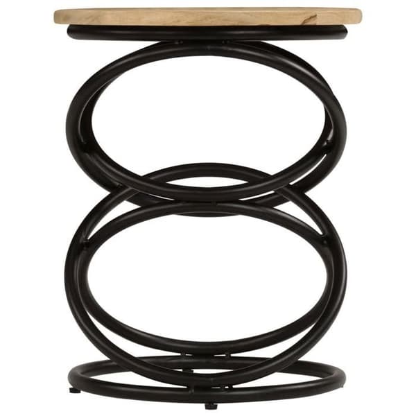 Maison Exclusive - Sidebord i solid mangotræ 40x50 cm brunt och svart