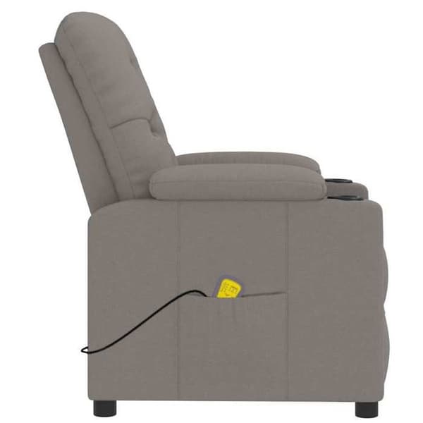 Maison Exclusive - Massagefåtölj Taupe Tyg