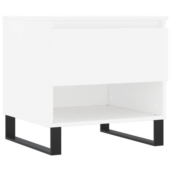 Bord - EKSKLUSIV HUS - Sæt af 2 - Hvid - Ingeniørtræ - 50x50x46 cm Vit