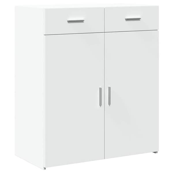 Maison Exclusive - Buffé vit 80x42,5x93 cm ingenjörsträ