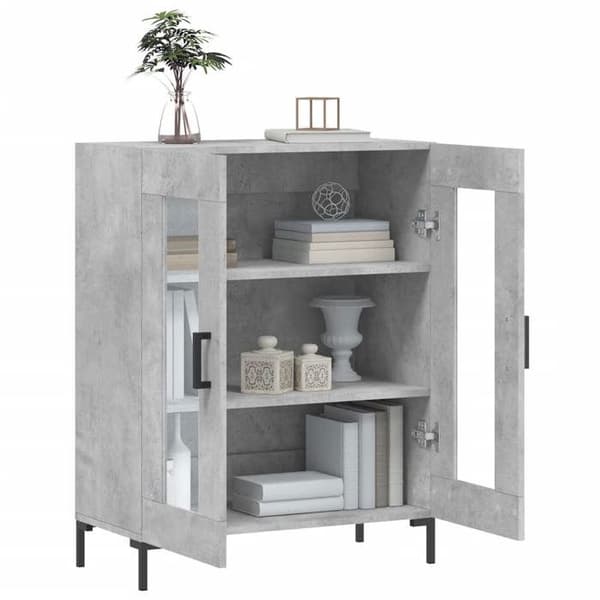 Maison Exclusive - Buffé grå betong 69,5x34x90 cm ingenjörsträ