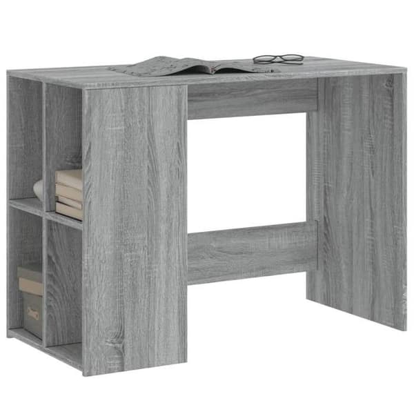 Maison Exclusive - Kontorsonoma grå 102x50x75 cm ingenjörsträ