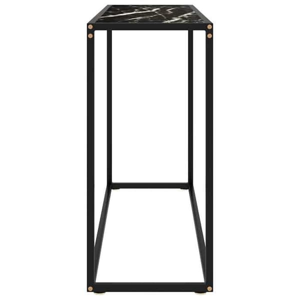 Maison Exclusive - Konsolbord Svart 100x35x75 cm Härdat glas