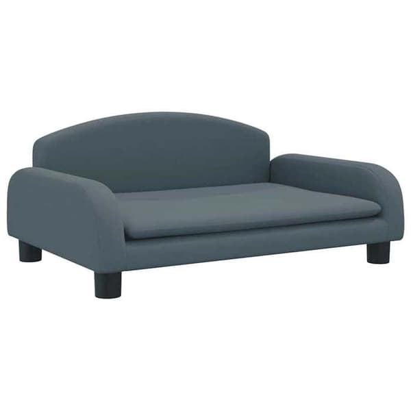 Maison Exclusive - Mörkgrå hundsäng 70x45x30 cm tyg Mörkgrå