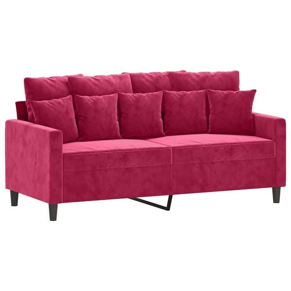 Maison Exclusive - 2-paikkainen sohva Bordeaux-punainen 140 cm Sametti