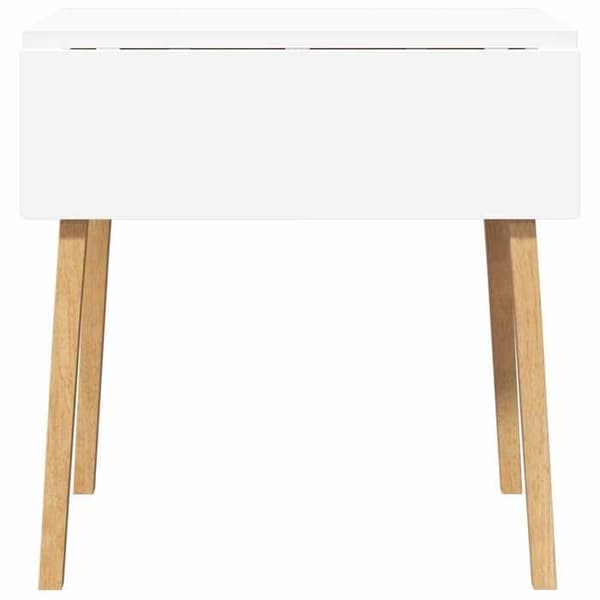 Matbord - EXKLUSIV HEM - Modern design med fällbara sidor - Massivt gummiträ - Brun - Mångsidig