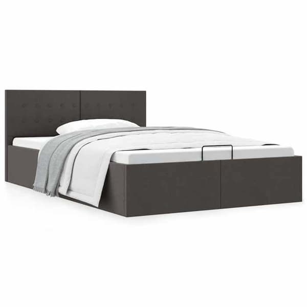 Maison Exclusive - Sengebund med hydraulisk opbevaring uden madras 120x200 cm mörkgrå