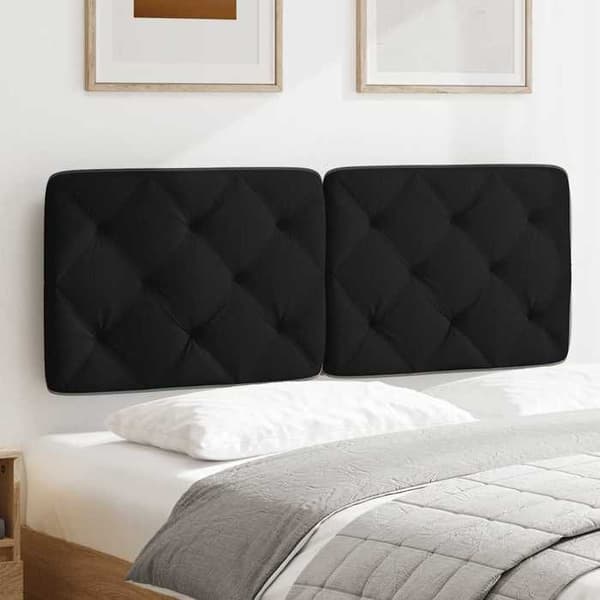 Maison Exclusive - Sort hovedgærdestofpude 120 cm