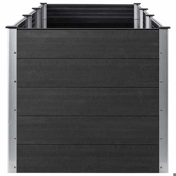Maison Exclusive - Nostettu puutarhalava 300x100x91 cm WPC Harmaa