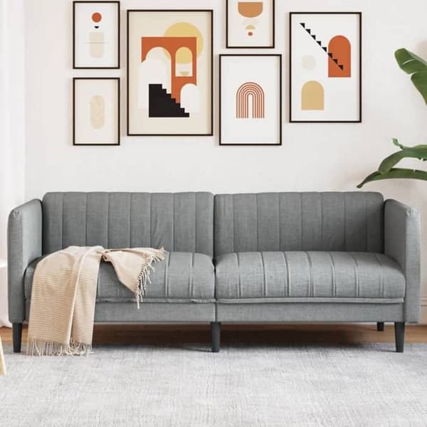 Maison Exclusive - 3-personers sofa i lysegrå stof