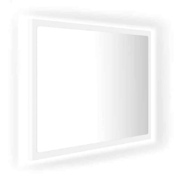 Maison Exclusive - Badrumsspegel med LED Vit 60x8,5x37 cm Akryl