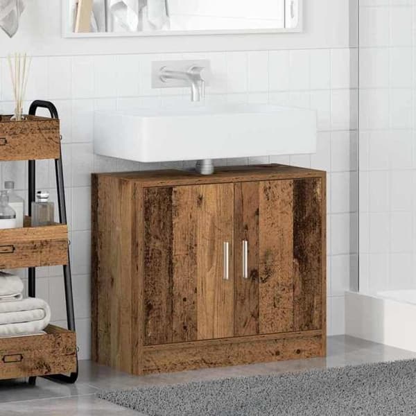 Maison Exclusive - Kylpyhuonekaappi Vanha Puu 63 x 29 x 55 cm