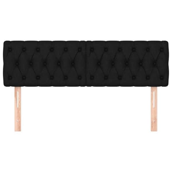 Maison Exclusive - Hovedgærder Sort 144 x 7 x 78/88 cm Stof
