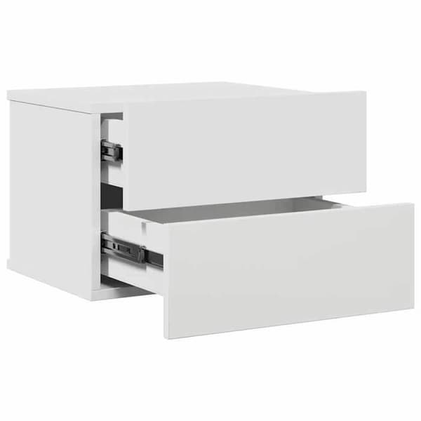 Maison Exclusive - Sängbord Vit 40x30x30 cm Ingenjörsträ Matt vit