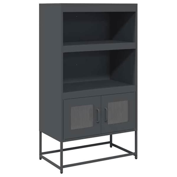 Maison Exclusive - Buffé hög antracit 68x39x123 cm stål