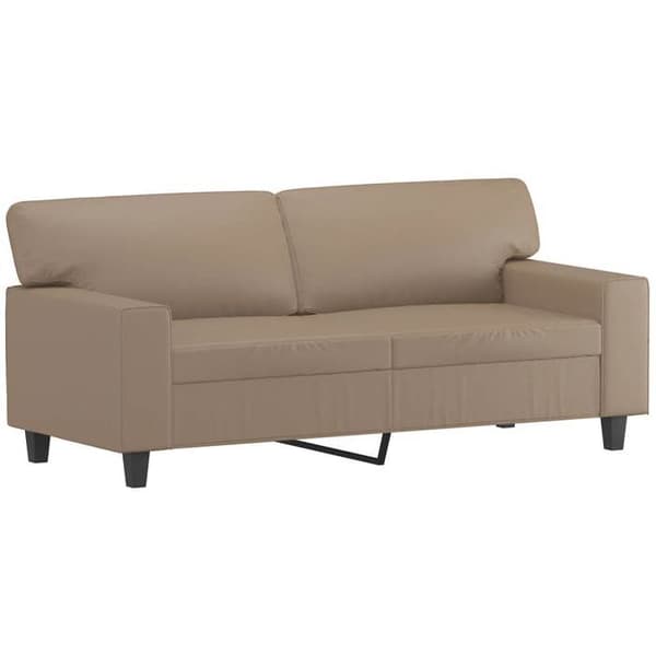 Maison Exclusive - Sæt af 2 sofaer cappuccino i kunstlæder