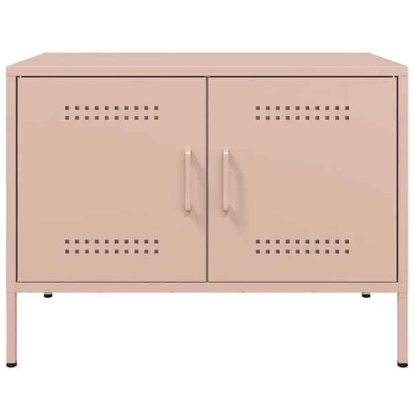 Maison Exclusive - TV-möbel rosa 68x39x50,5 cm stål