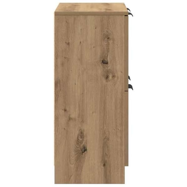 Maison Exclusive - Buffé i ek, hantverk 60x30x70 cm, ingenjörsträ.