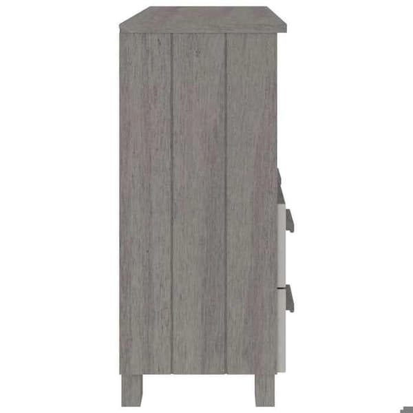 Maison Exclusive - Buffé HAMAR Ljusgrå 85x35x80 cm Massivt furu