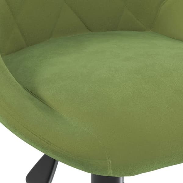 Maison Exclusive - Svingstol til spisestue Lys grøn Velour
