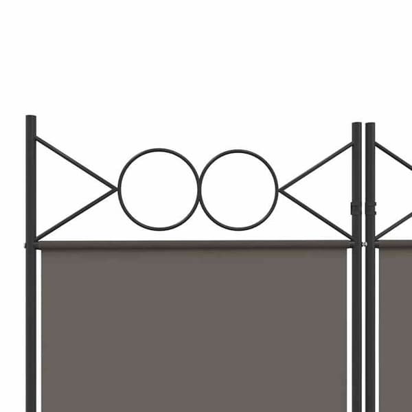 Maison Exclusive - Avskiljande vägg 4 paneler Antracit 160x220 cm Tyg