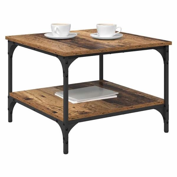 Maison Exclusive - Alustatabletti Vanha Puu 55 x 55 x 40 cm Insinööripuu