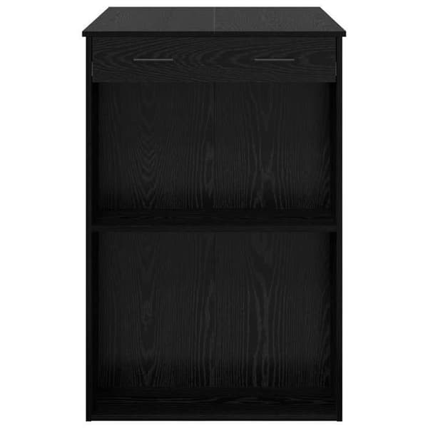 Maison Exclusive - Barbord 102 x 70 x 103,5 cm Ingeniørtræ Sort eg