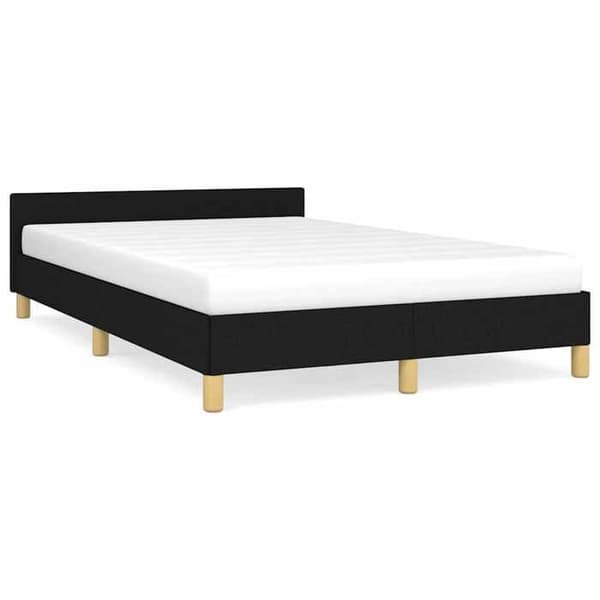 Maison Exclusive - Sengestel uden madras sort 120x200 cm stof
