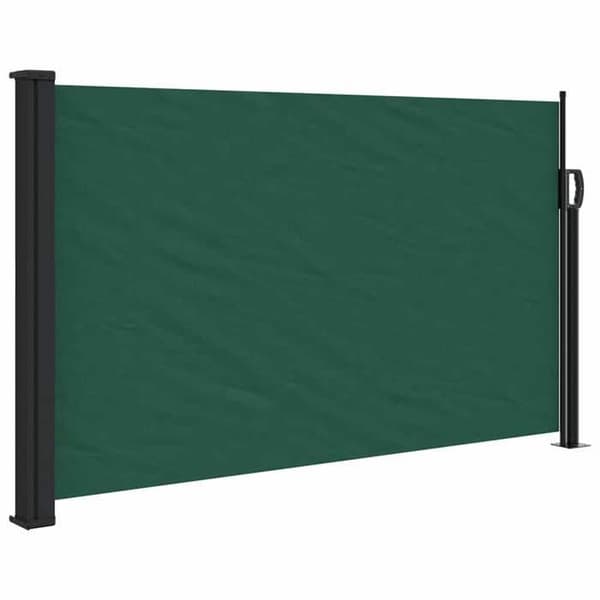 Maison Exclusive - Mörkgrön utdragbar sidokappa 120x500 cm Mörkgrön