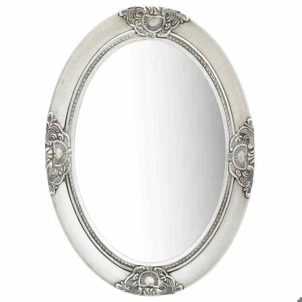 Maison Exclusive - Barockstil väggspegel 50x70 cm Silverfärgad