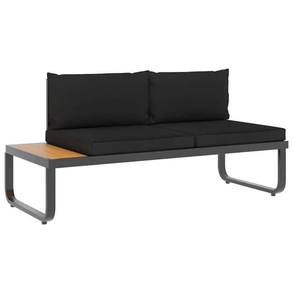 Hjørnesofa til haven - EKSKLUSIV HUS - 5 pladser - Aluminium - Puder - Grå
