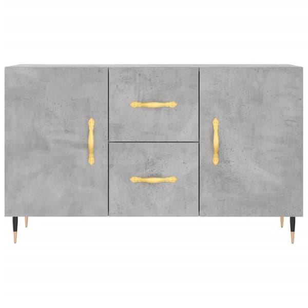 Maison Exclusive - Buffet grå beton 100x36x60 cm ingeniørtræ