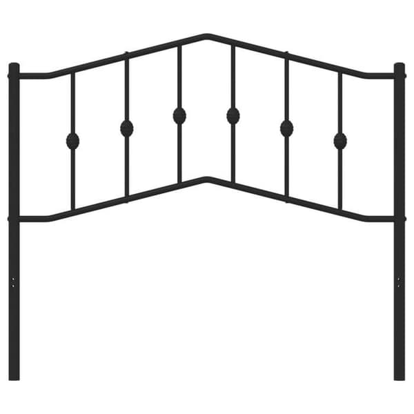 Maison Exclusive - Erstatnings hovedgærde i sort metal 107 cm