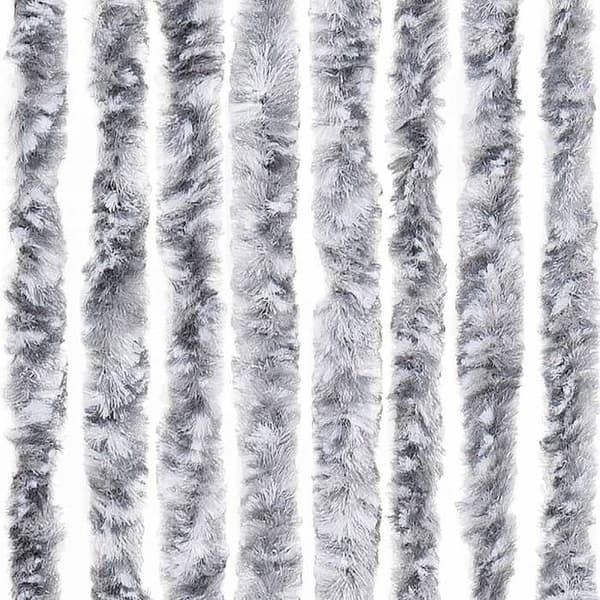 Maison Exclusive - Valkoinen ja harmaa hyttysverkko 100x200 cm chenille