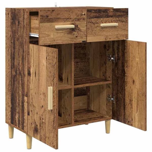 Buffé - EXKLUSIVT HUS - 34 x 69,5 x 89 cm - Ingenjörsträ - Nutida - Matt brunt